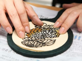 韓国伝統韓紙工芸体験